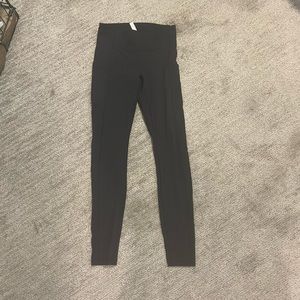 Black lululemon leggings size 2